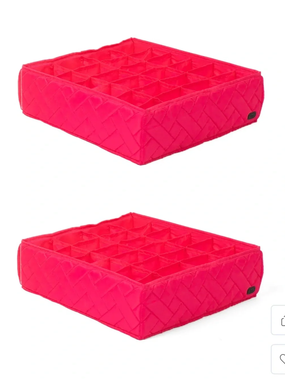 NWT Lug Trolley 2-Piece 24 Pocket Drawer Organizer in Magenta